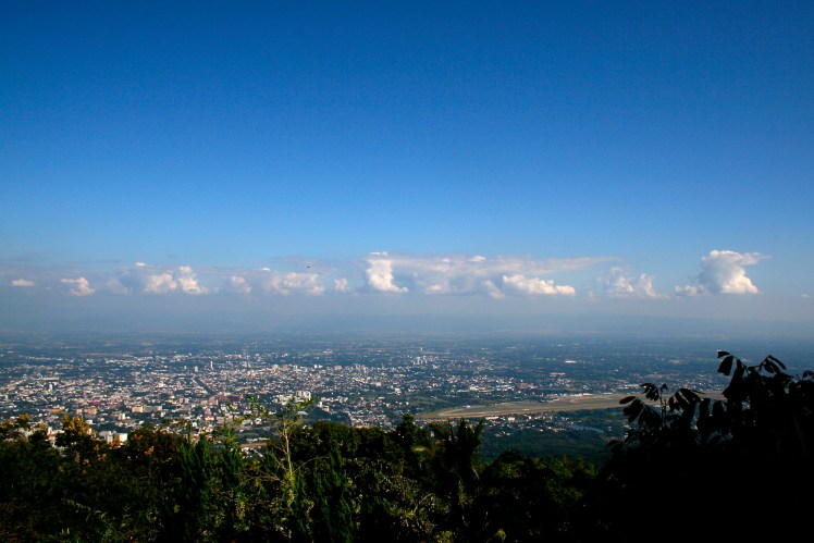 The view from Doi Suthep in Chiang Mai, Thailand