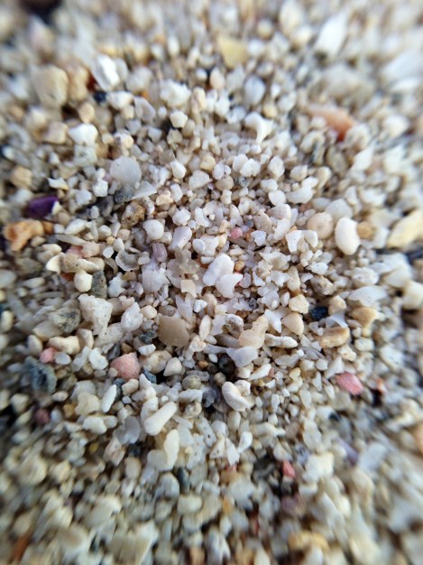 Using the Macro lens I was able to get really, really, really close to the sand!